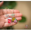 Кулон парный для друзей "Best Friends. Coca Cola. Potato". Цена за 1 пару